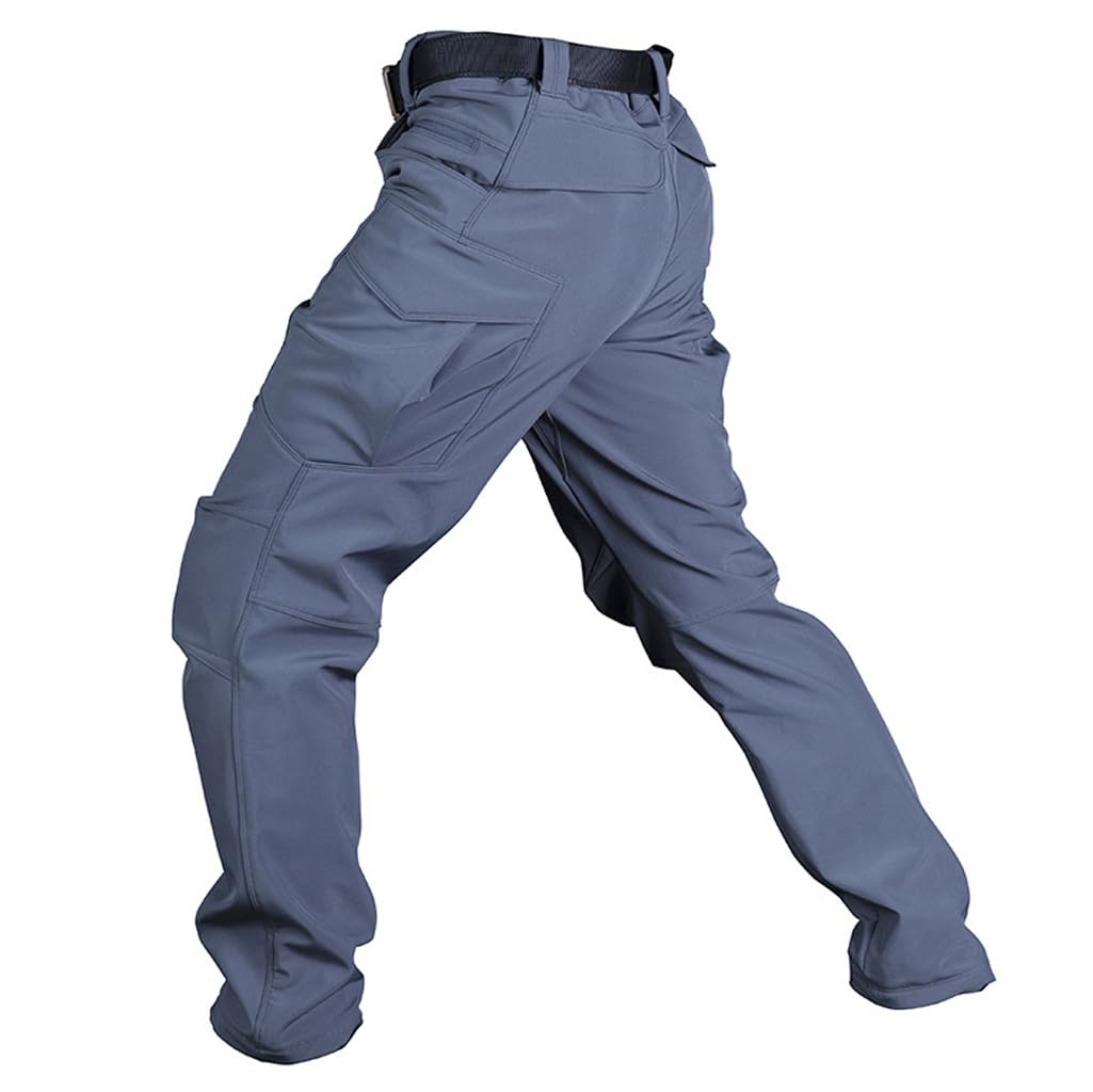 Pantalones Tácticos para Hombre, Pantalones Cargo Térmicos De Forro Polar Antidesgarro Resistentes Al Agua