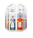 Cruise Luggage Tag Holders NEW 8 Pc for Royal Caribbean & Celebrity Ships (8, Clear)