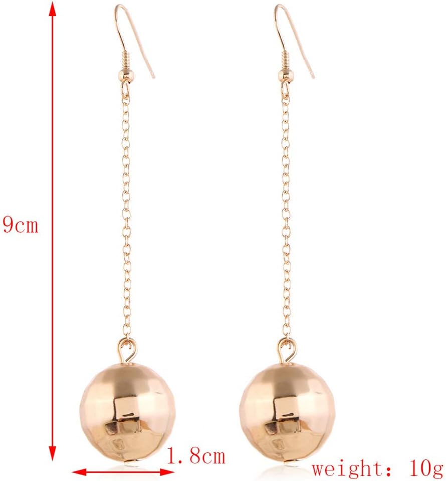 2 Pairs of Disco Ball Earrings 60's or 70's Silver Gold Disco Ball Earrings for Women's Accessories