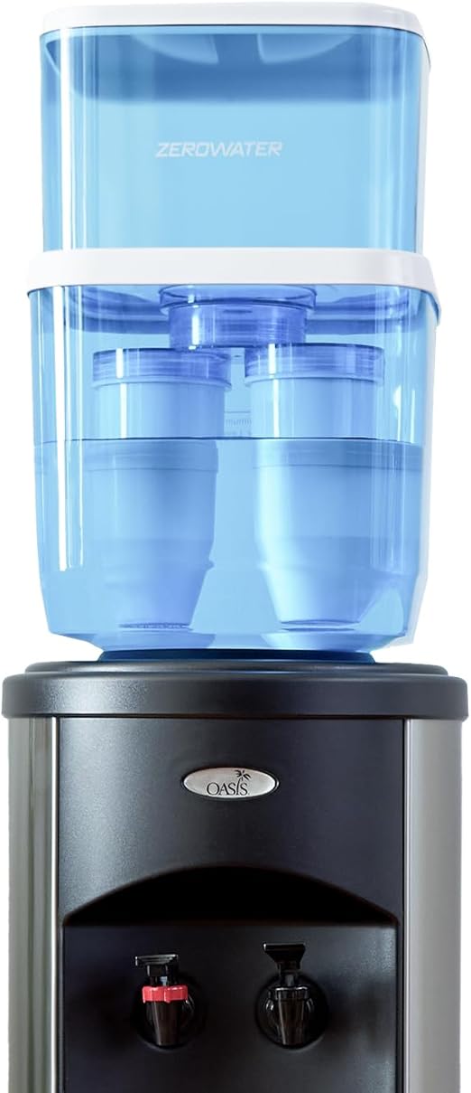 ZeroWater ZJ004S, Refillable Filtered Water Cooler Jug, 5 Gallon Capacity, NSF