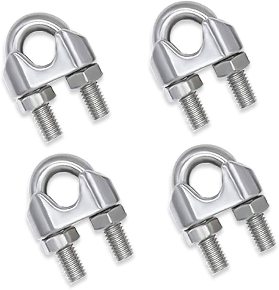 Amazon | HYWJ ワイヤーロープクリップ M6 ケーブルクランプ ワイヤー