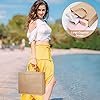 NAEBRO Sac en Jute pour Femme Sac en Jute Naturel Imperméable Sac à Provisions Portable Grands Sacs en Jute avec Poignées en Bambou et Ruban Sac Cabas en Jute pour Shopping Pique-Niques Plage Cadeaux #2