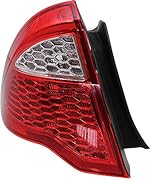 Evan-Fischer Tail Light Lens and Housing Compatible with 2010-2012 Ford Fusion - CAPA Driver Side
