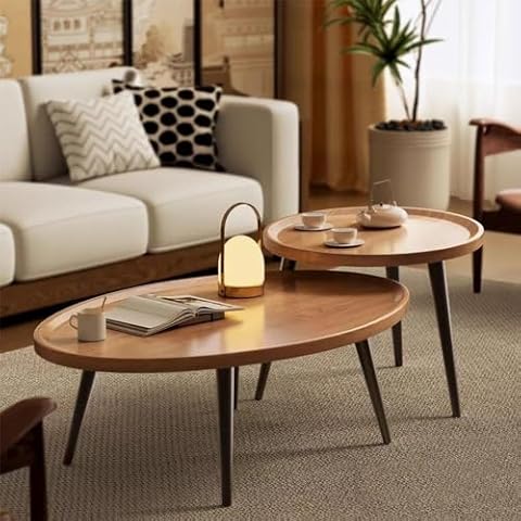 BSTHOK Nesting Coffee Table Set with Storage Cover