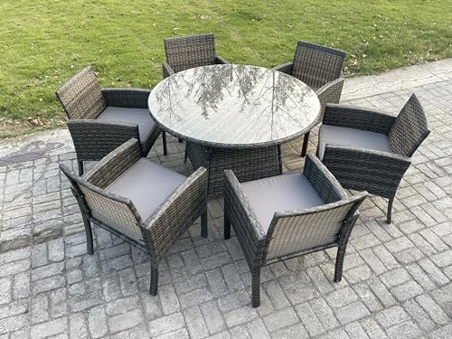 FMSGarden Wicker PE Outdoor Rattan Garden ...