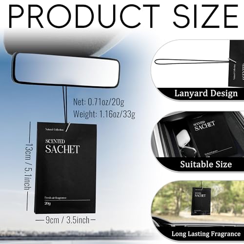 Image of Scented Sachet for Car, Car Fresheners Long Lasting, Car Fragrances for Hanging, New Car Smell Air Freshener from Natural Plant Extracts, Fresh Sachets Bags for Room, Wardrobe, Drawer and Closet