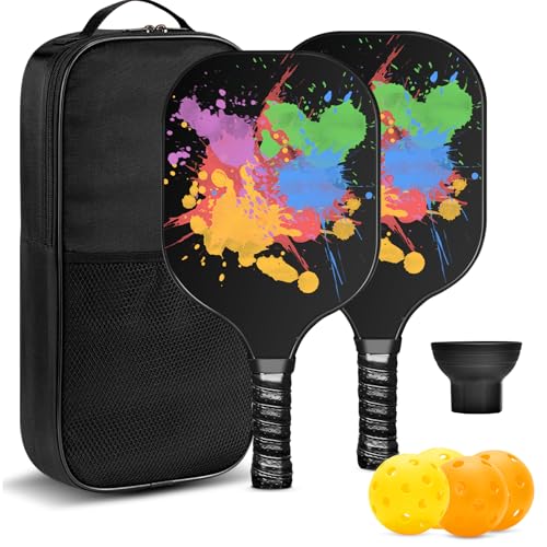 Raquettes de pickleball carbone pour s'amuser en famille dans le jardin ou au club