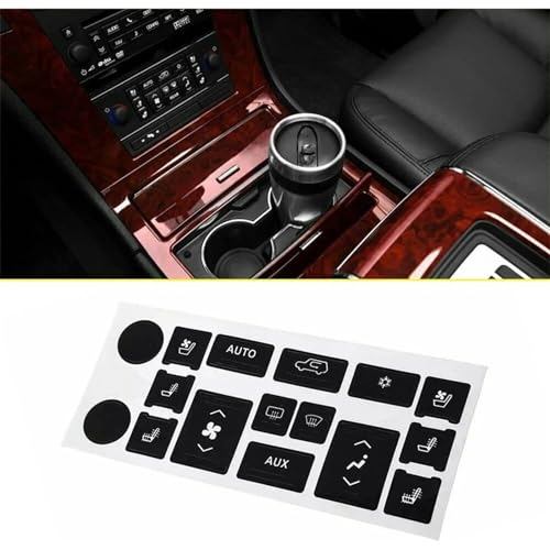 Autocollants bouton Cadillac Escalade rénovation console climatisation voyage