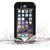 Vcloo Waterproof Case with Charging Port for Apple iPhone 6/iPhone 6S - Black