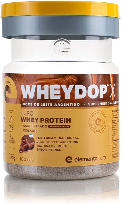 Wheydop X – Doce de Leite Argentino – 450g, Elemento Puro, Elemento Puro, Incolor