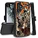 EDGFRTOIO Belt-Clip Holster Case for Samsung Galaxy A13 5G, Heavy Duty Triple-Layer Drop Protection Full-Body Rugged Shockproof Durable Cover Cases for Galaxy A13 5G, Camo Camouflage Deer Hunter