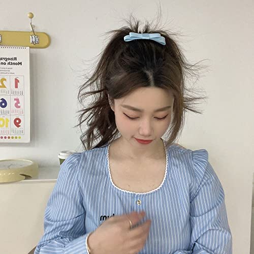 8 Pcs Plastic Hair Side Comb With Bow Decor, Hairpins Grips Barrettes Clamps Bows For Women Girl Hair Bun Accessories #TOP3