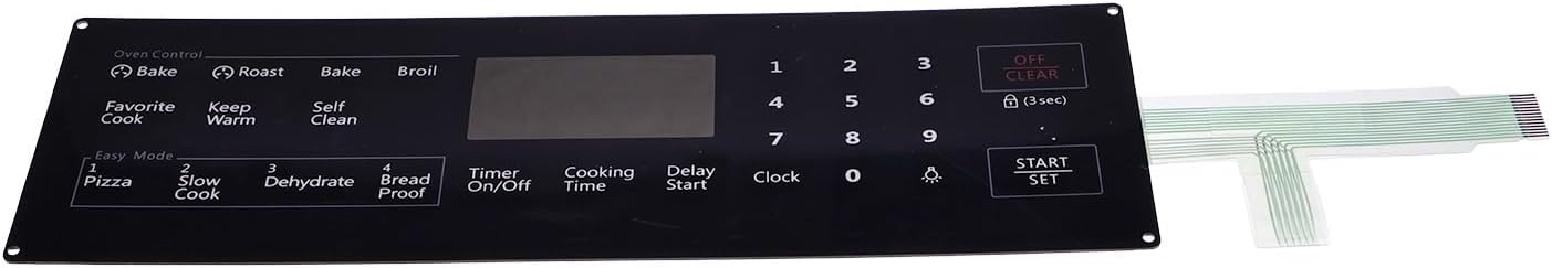AIVWUMOT Membrane Switch Touchpad DG34-00027B DG34-00027A Compatible with Samsung Range Oven Stove NX58H5600SS NX58J5600SG NX58F5700WS NX58M5600SB