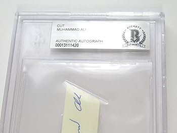 Amazon.co.jp: モハメド・アリ 直筆サイン入り カード ベケット社 筆跡