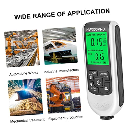 Luxshiny Medidor Digital de Espesor de Recubrimiento para Auto 1.5v Alta Precisión Diseño Portátil miniatura 6