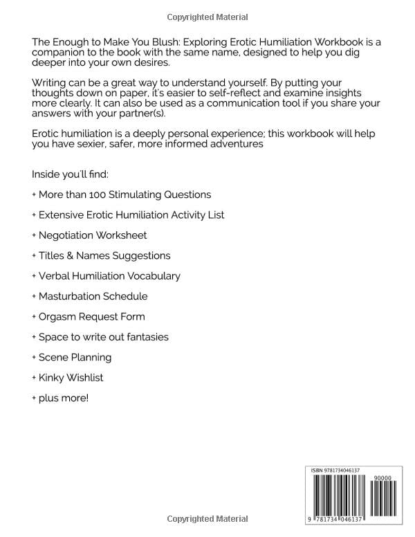 Enough To Make You Blush: Exploring Erotic Humiliation Workbook