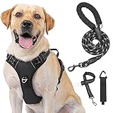 Kindacoool Dog Harness, No Pull No Choke Front Lead Dog Harness, Reflective Adjustable Soft Padded...