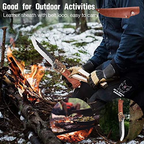Golden Bird Butcher Knife Set Hand Forged Boning Knife With Sheath High Carbon Steel Meat Knife For Home Camping Bbq Perfect Collector Knife With Gift Box #TOP3