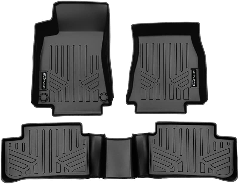 SMARTLINER Custom Fit All Weather Protection 2 Row Floor Mat Liner Set Compatible with 2019-2022 Mercedes-Benz A-Class