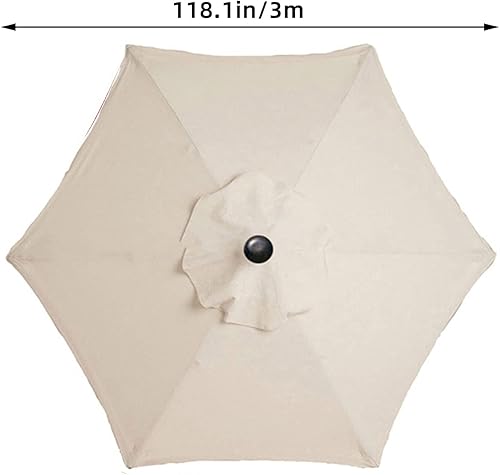 Miniatura 3 de Toldo de repuesto para sombrilla de patio de 9 pies  10 pies con 8 varillas  6 varillas, cubierta de tela de repuesto para sombrilla de exterior