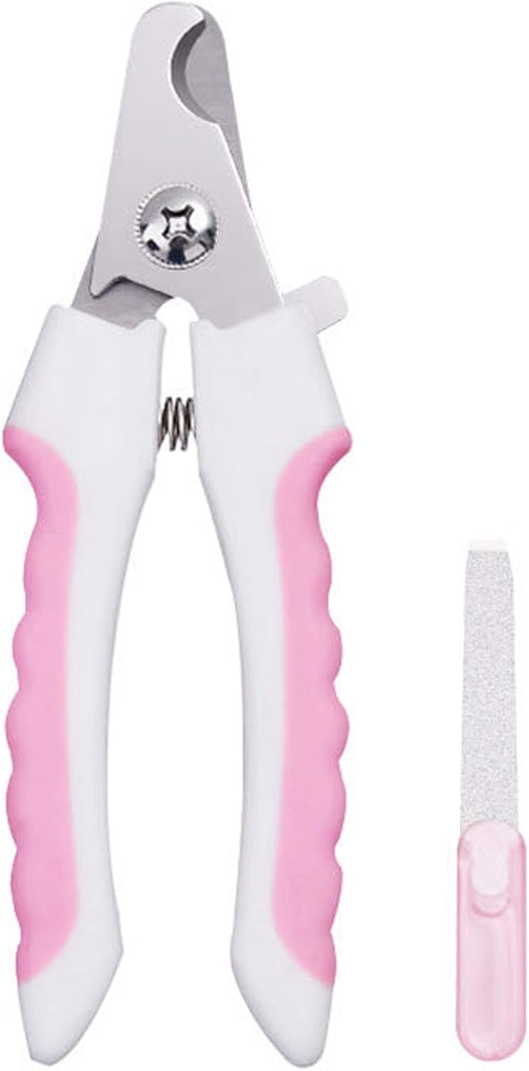 ByCallMax Dog & Cat Pets Nail Clippers and Trimmers - with Safety Guard to Avoid Over Cutting, Razor Sharp Blade - Included Nail Files…