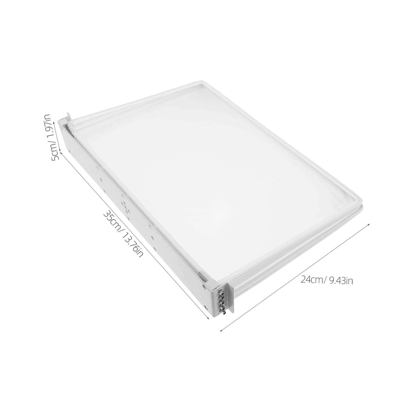 Cabilock Wall Mounted File Holder Organizer Page Display System for Documents Sturdy Lightweight Construction Space Saving Wall Mounted Storage for Office School and Home Use