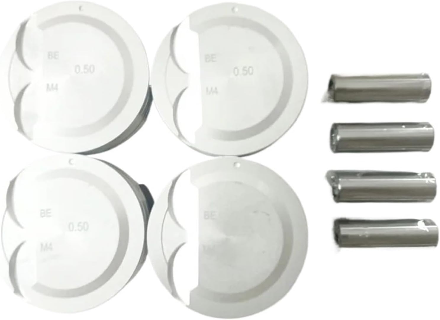 4PCS 23041-2B101 23041-2B111 23040-2B000 Piston Set Compatible with Hyundai Solaris Accent I20 I30 Compatible with Kia Ceed Rio K2 1.4 MPI Gamma G4FA +0.5MM