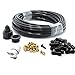 theBlueStone 40FT Outdoor Misting System with filter - 10 feet Supply Line + 30 feet Misting Line + 20 Brass Nozzles - for Patio Fan Garden Greenhouse