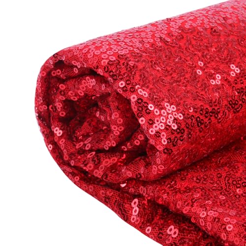 Tissu à paillettes de Noël pour nappe festive et décoration de table