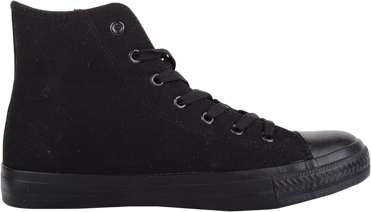 Zapatillas de lona para hombre con cordones y caña alta