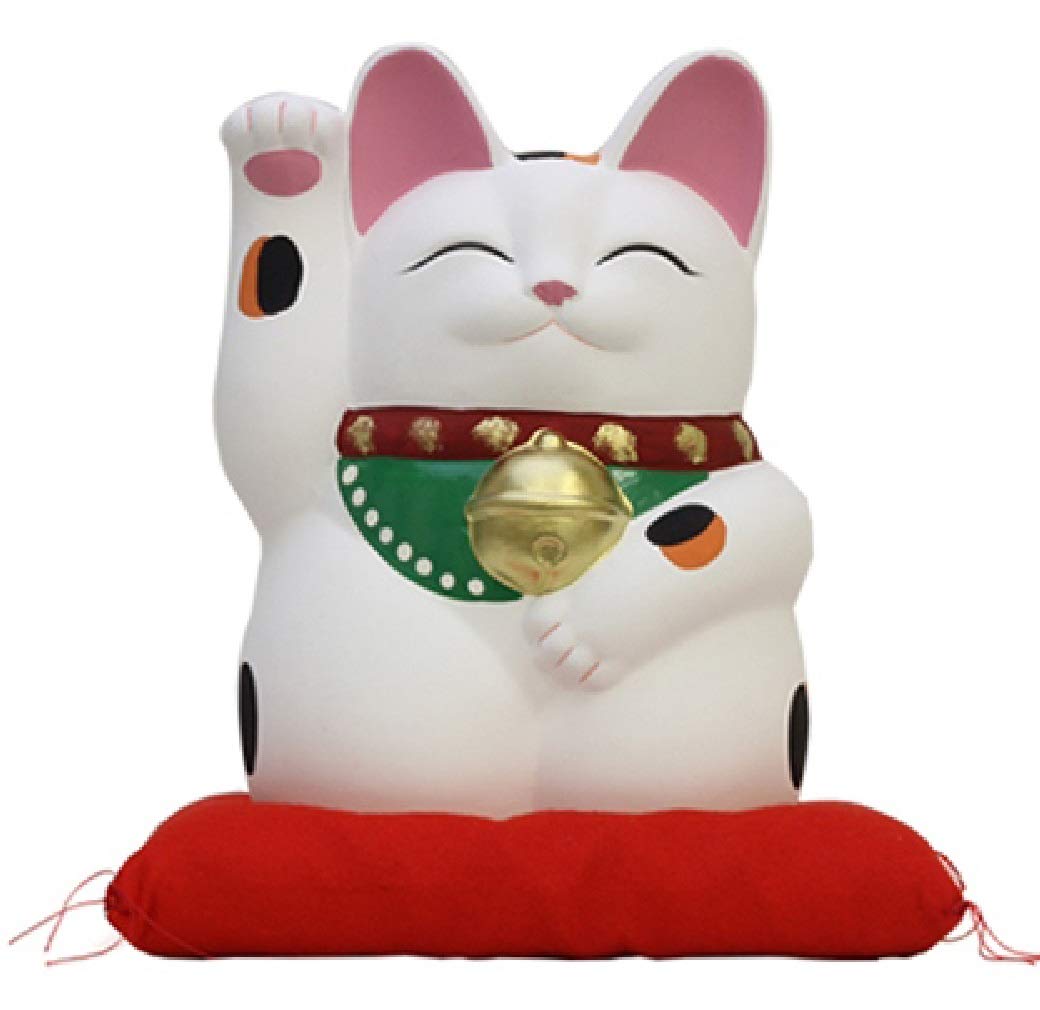 陶製　千客萬來、開運招福　招き猫 人気沸騰】 Amazon.co.jp: 招き猫 福寿宝笑 開運招福 千客萬来
