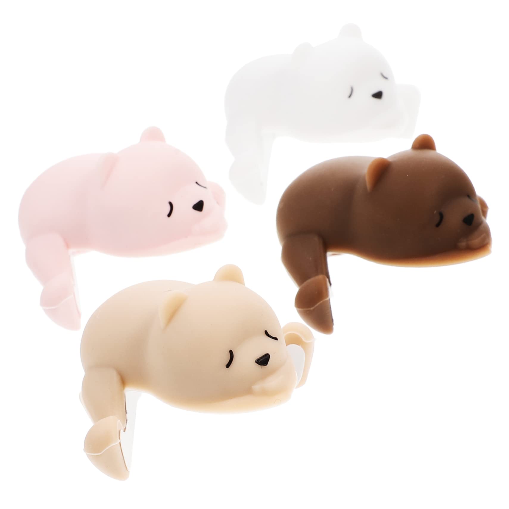 Protector de Esquinas para Muebles, Silicona, 4 Piezas, Diseño de Animales, Fácil Instalación, para Guarderías y Cunas, Protector de Placa de Inducción
