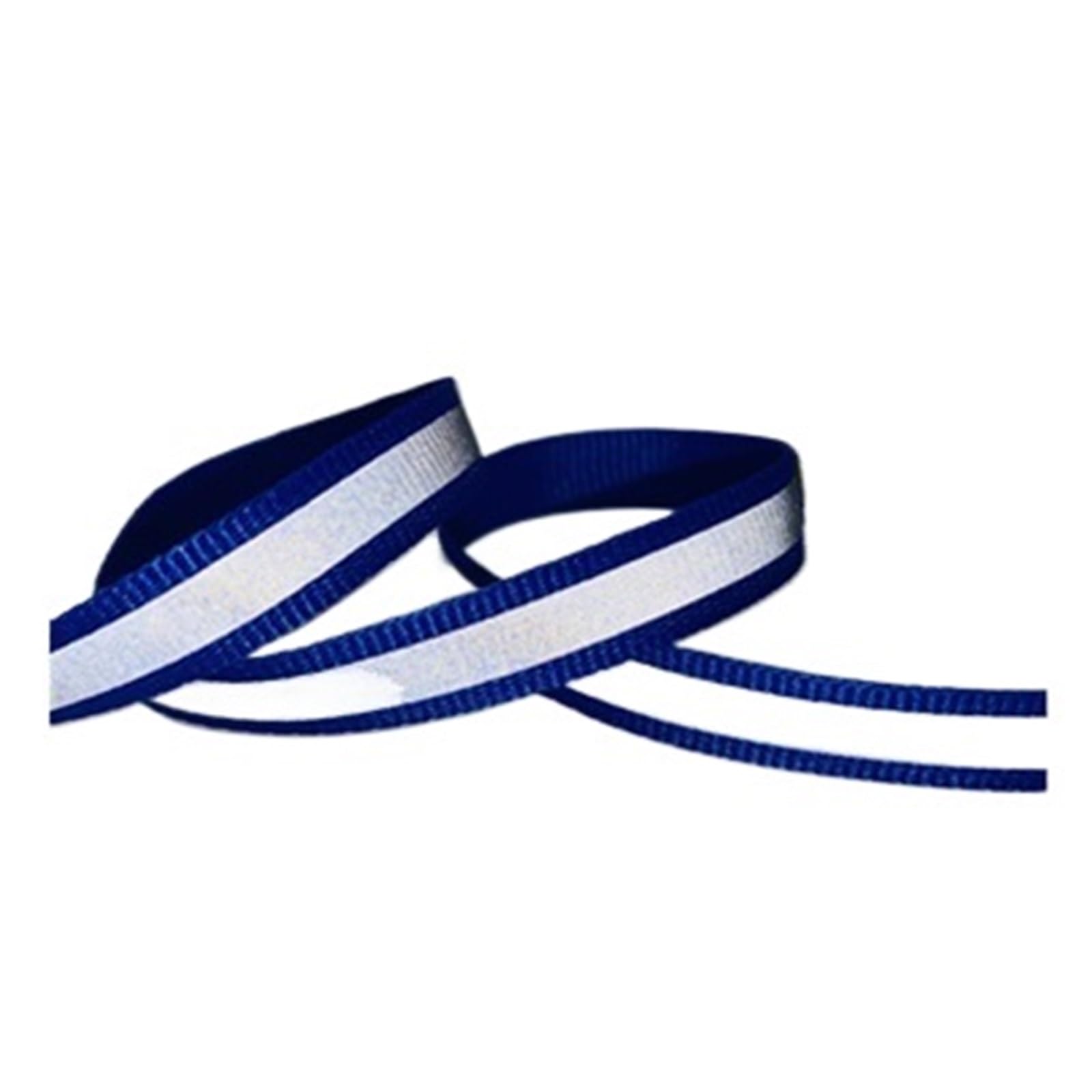 AMZBNEIDI High Visibility Reflective Fabric Tape, Reflective Ribbon Sew Tape For Clothing Multicolor Fabric 5 yards 10mm For Sewing(Blue)