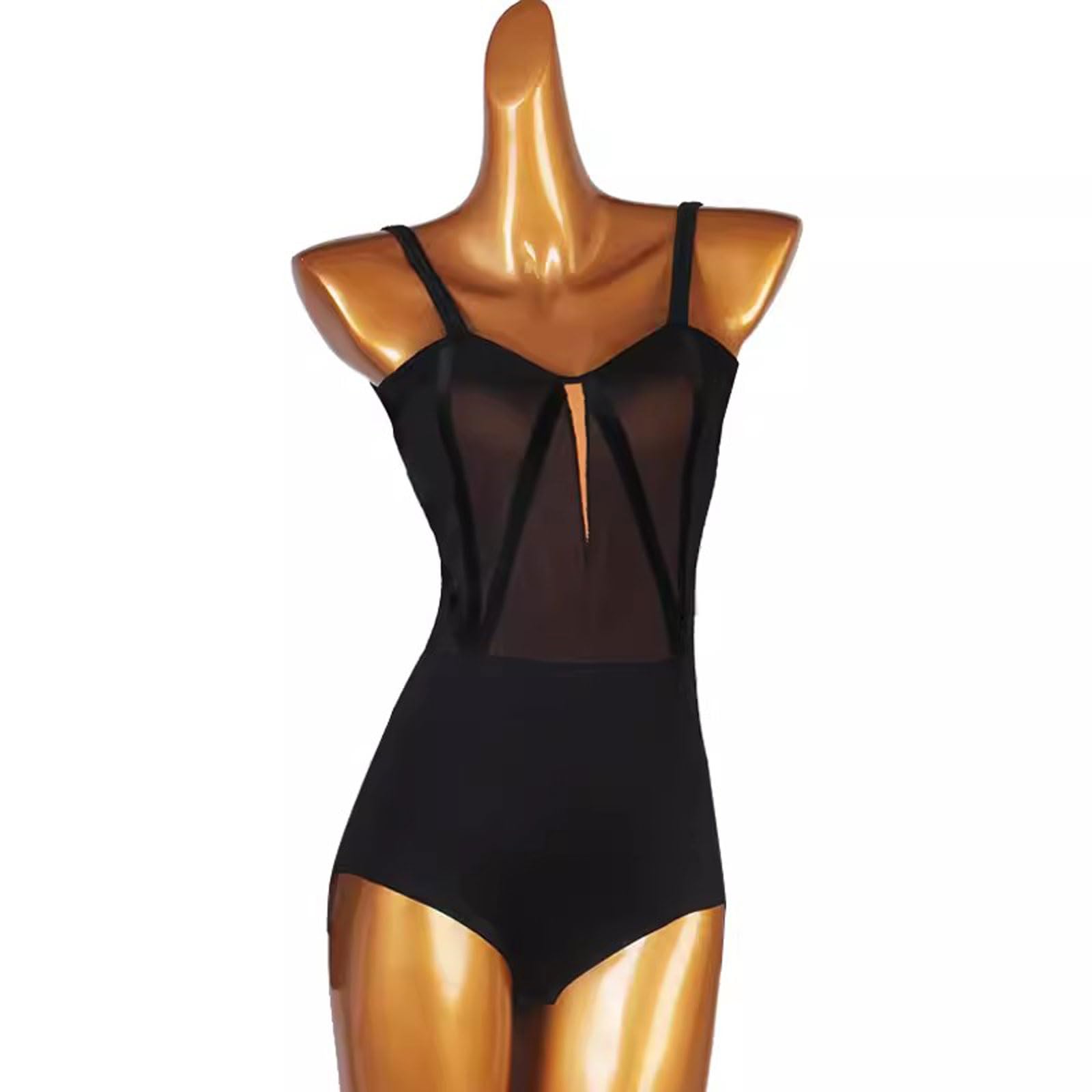 Trykot do Występów w Stylu Latynoskim Damskie Sukienki do Tańca Salsa Tango Body do Kostiumów Tanecznych z Szelkami do ćwiczeń W Sali Balowej Strój do ćwiczeń Tańca Cha Cha