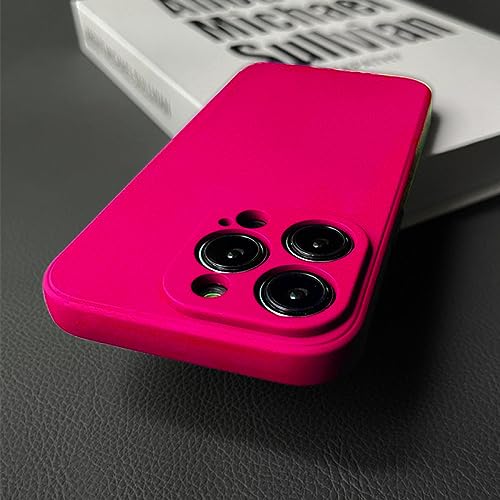 Coque silicone liquide souple iPhone 11 12 13 Mini antichoc rose