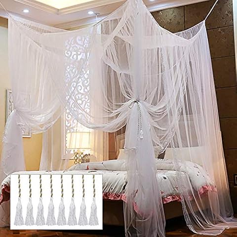 Twinkle Star 4 Corner Post Bed Canopy Cover