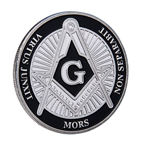 Pièce de Monnaie maçon Gratuite Francs-maçons Pièce commémorative Franc-maçon Mors Pièces de nouveauté - 2 Pièces Cover