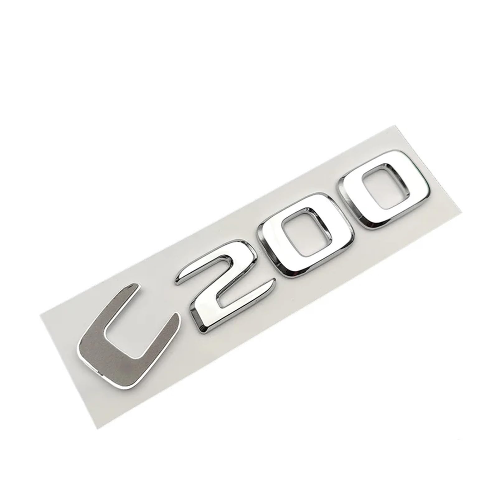 3D ABS C200 C220 C180 C300 C350 C400 Emblem Buchstaben Auto Kofferraum Abzeichen Aufkleber for Klasse W204 W205 Zubehör(C300)
