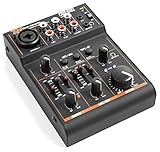 Power Dynamics PDM-D301 mixer de 3 canales mesa de mezclas con USB para Pc interface de audio y ecualizador de 2 bandas
