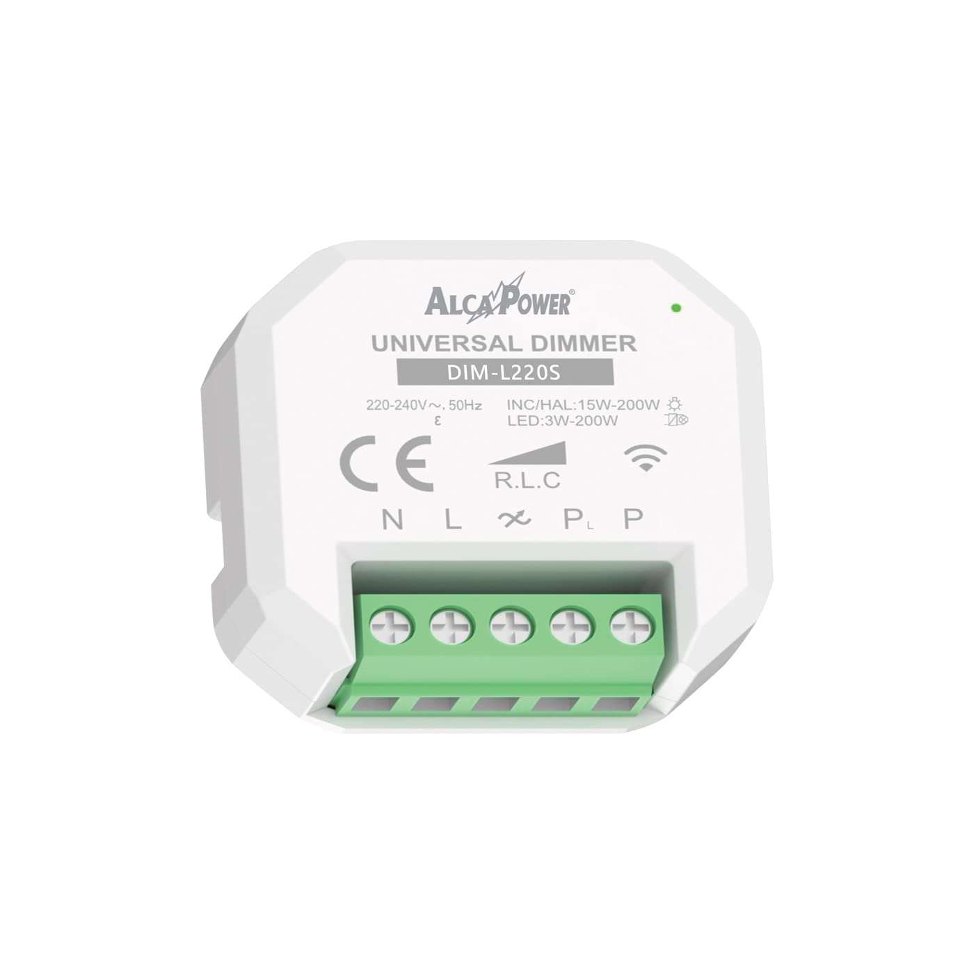 Smart Dimmer per accendere, spegnere e regolare lampade dimmerabili LED, CFL, ad incandescenza e alogene.​Controllo luci da remoto tramite Tablet e Smartphone