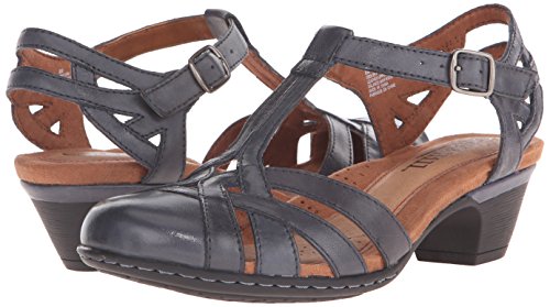 Cobb Hill Womens Aubrey Heeled Sandals, Navy, 7 Wide Us #TOP7