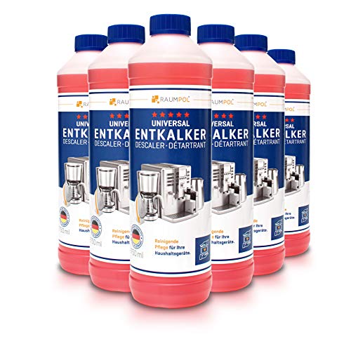 Entkalker 6x 750ml für Kaffeevollautomat & Kaffeemaschine - kompatibel mit allen Herstellern I Kaffee-Maschine I Vollautomat I Kaffeepadmaschinen I