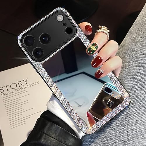 Coque iPhone 17 Pro Max antichoc fini les rayures avec le miroir LUVI