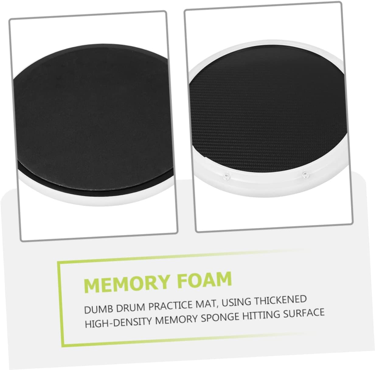 FAVOMOTO Premium Carbon Fiber Drum Pad Practice Mat with Metronome for Beginners Advanced Drummers Silent Dumb Drum Pad for Home Outdoor Use