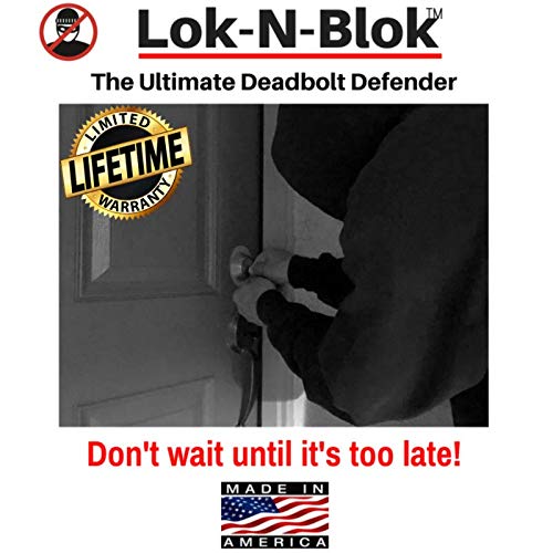 Lok N Blok Portable Door Lock Deadbolt Device No Tools Required For Maximum Deadbolt Protection Key Bumping Proof Guard Defender Home Apartment And Travel Safety Security And Child Lock #TOP5
