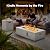 Ciays 43Inch Propane Fire Pit, 50000 BTU Outdoor Gas Fire Pit Table with CSA Certification, Glass Rocks, Rectangular Heater for Patio, Backyard, Deck, Balcony, with Waterproof Cover & Adjustable Legs