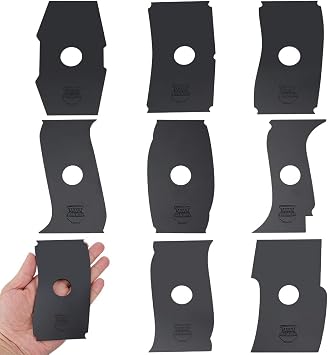 INFUNLY 8Pcs Acrylic Pottery Wheel Rib Tool 4.72 Inches Pottery Foot Shaper Trimming Tools Plastics Ceramic Supplies Kit for Carving Molding Clay for Family DIY Ceramics Supplies
