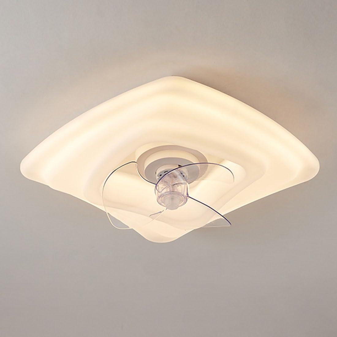 HXYSXHJUO LED minimalist creative cookie living room chandelier, modern cream style ceiling light, simple bedroom fan light,ceiling lights