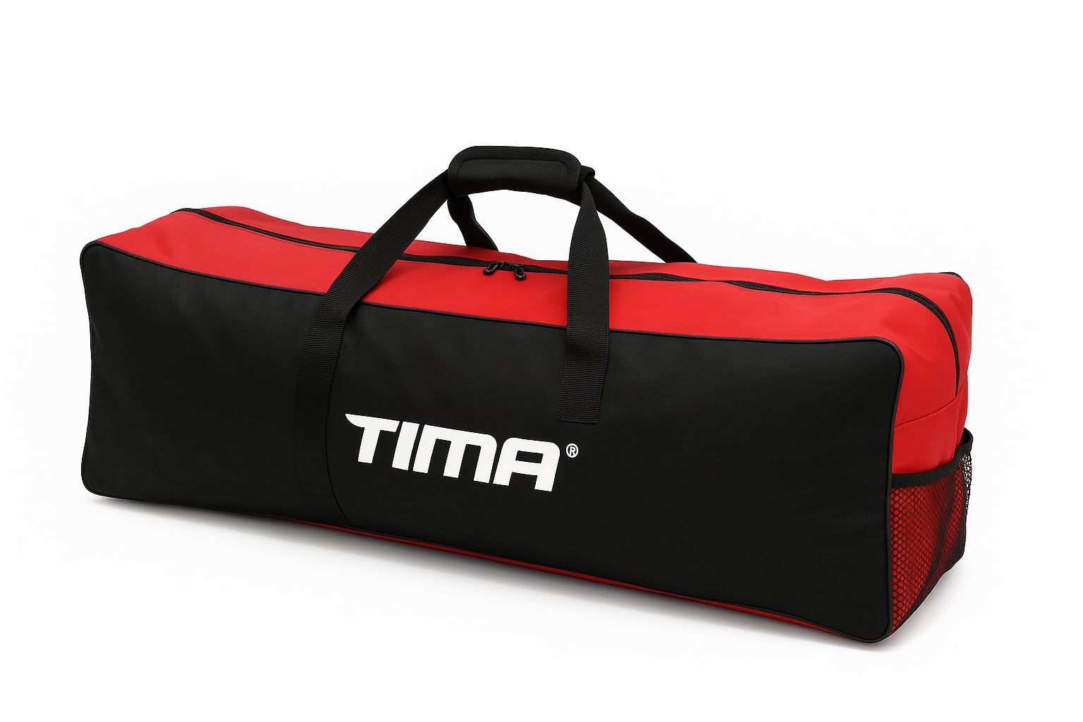 TIMA Cricket Kit Bag | Large Capacity 55 Ltrs Kit Bag for Bats, Pads & Helmets | Premium Sports Design (Red)