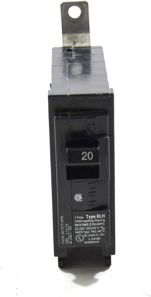 SIEMENS B120H 20-Amp Single Pole 120-Volt 22KAIC Bolt in Breaker
